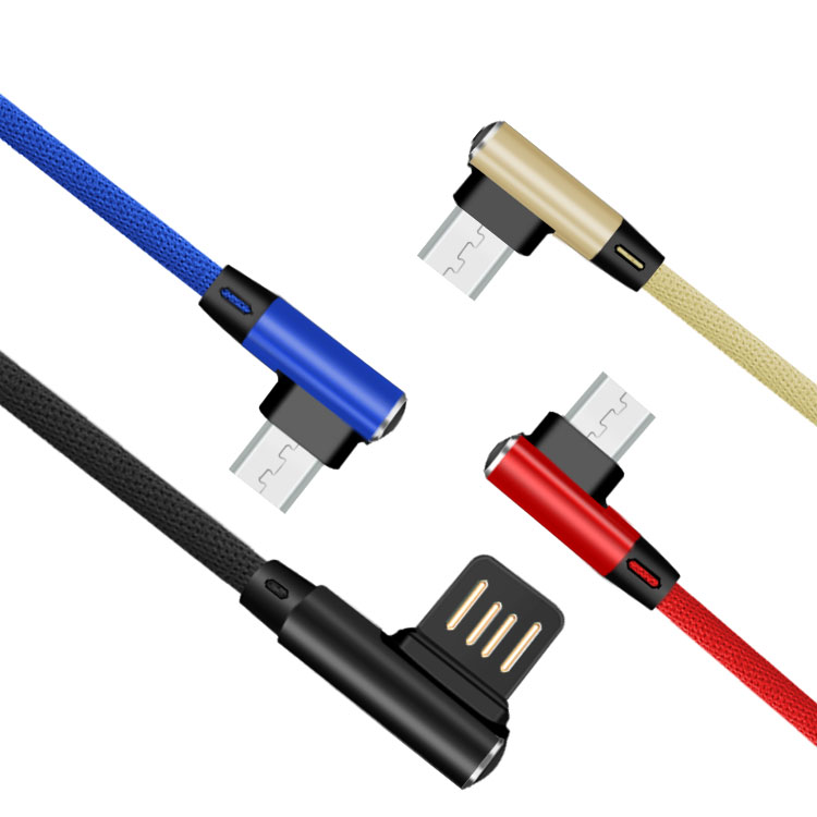 micro USB kabel s 90 designem