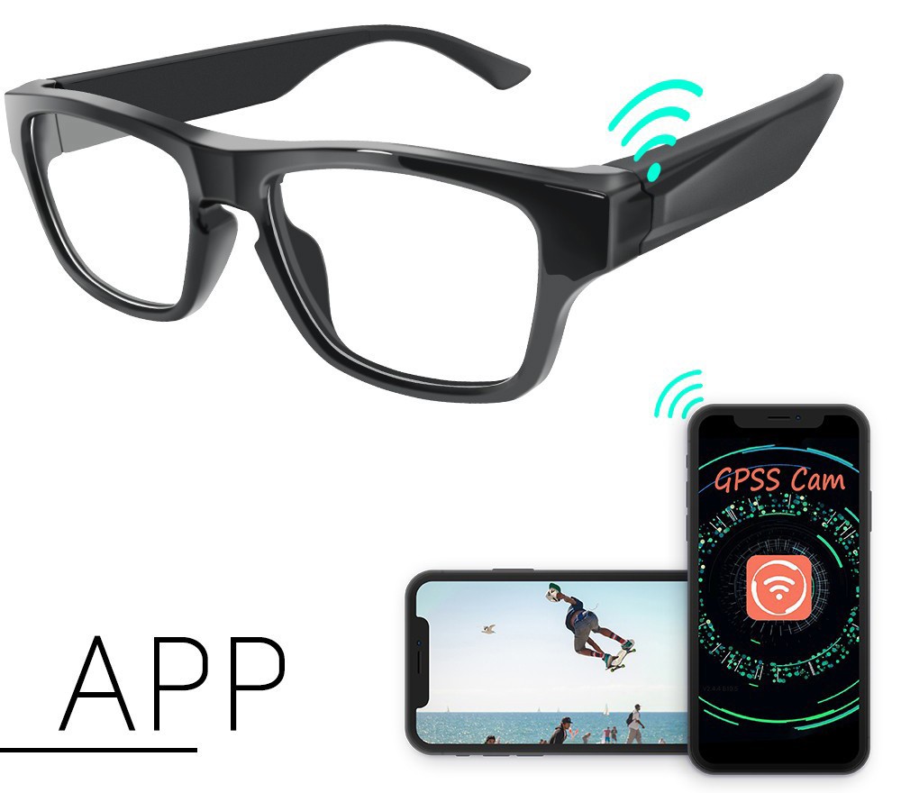 brýle s kamerou wifi - gpss cam aplikace wifi set