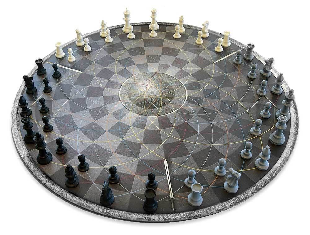 Šachy pro 3 hráče kruhové