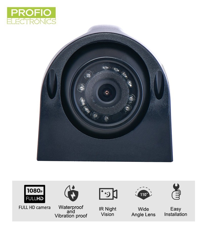 Auto FULL HD kamera AHD 3,6mm objektiv + 8 IR LED noční vidění + IP67 + WDR