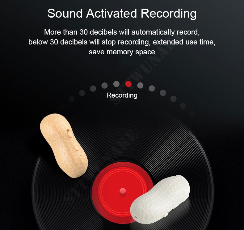 záznamník zvuku a hlasu - nahrávání aktivované zvukem