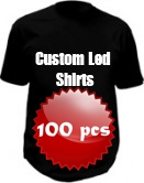 Svítící trička s vlastním logem - 100 kusů