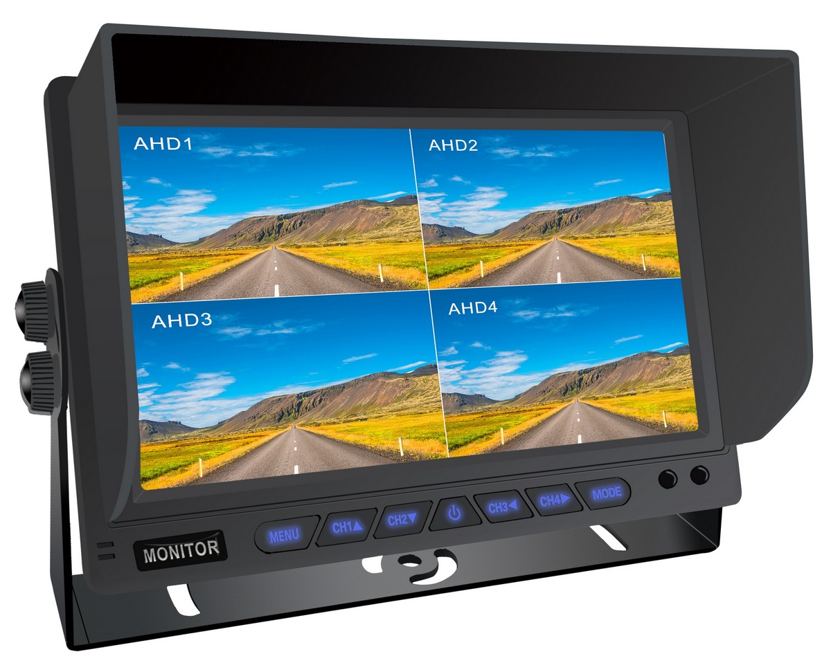 monitor 8 kanalový do auta cuvací s nahraním obrazu