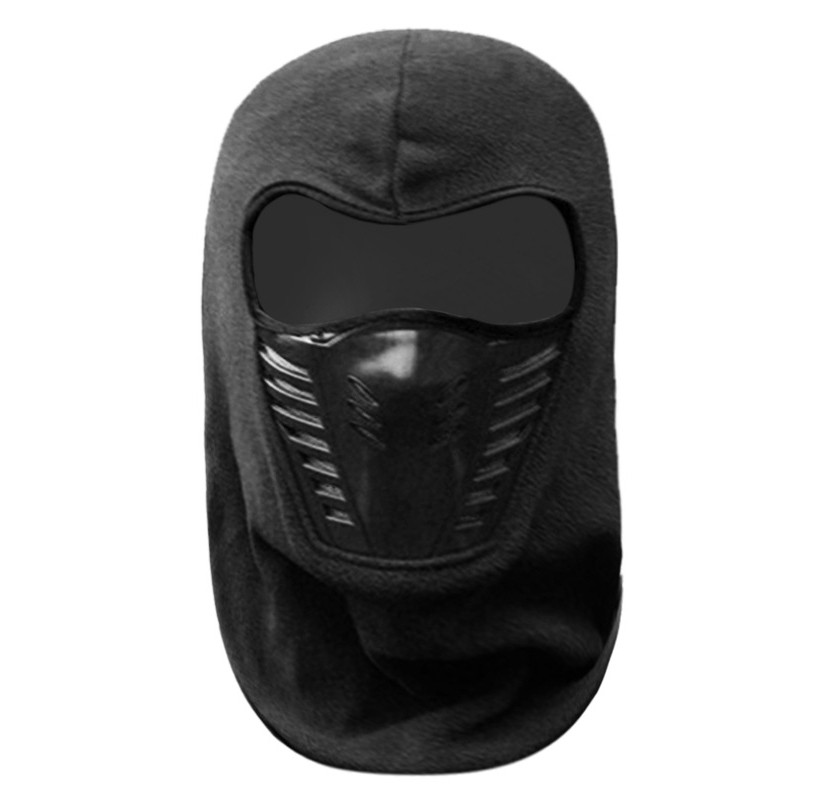 Ninja Kukla - zateplená fleece pro muže a ženy černá