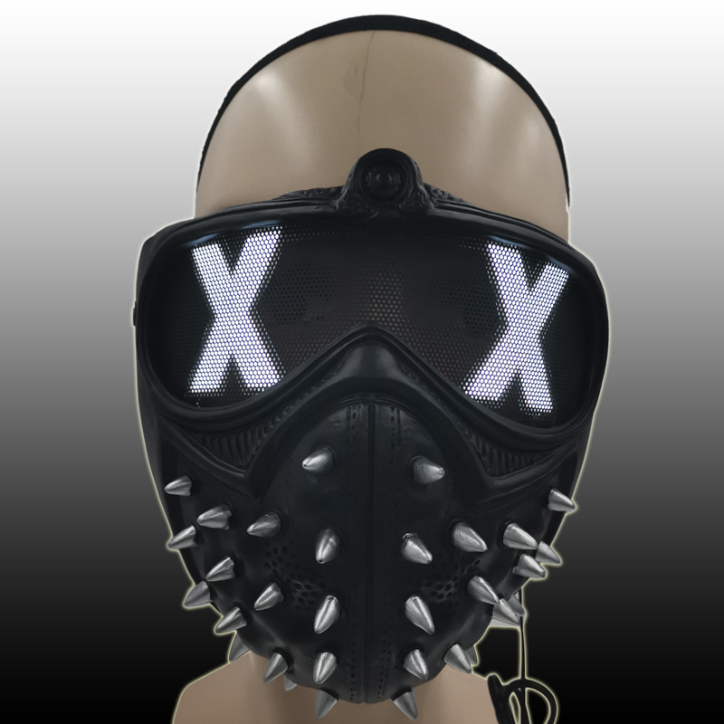 Svítící vybíjená maska na obličej MAD XX APOCALYPSE - (svítící 