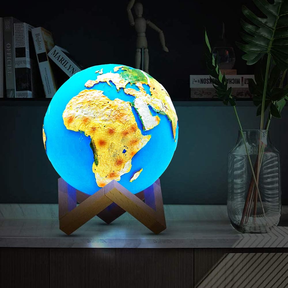 globus světlo - noční lampa ve tvaru země