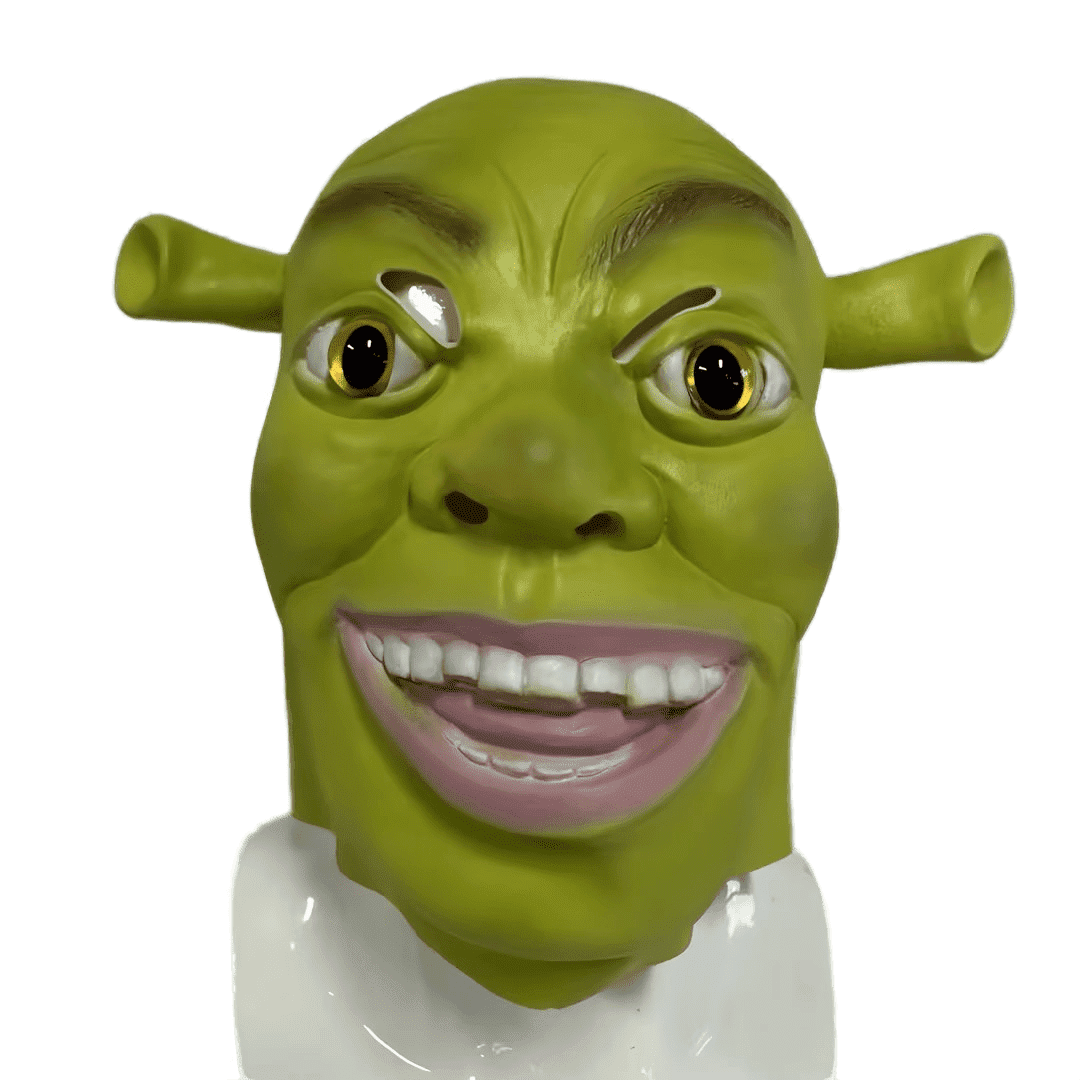 Shrek maska na obličej - pro děti i dospělé na Halloween či karneval