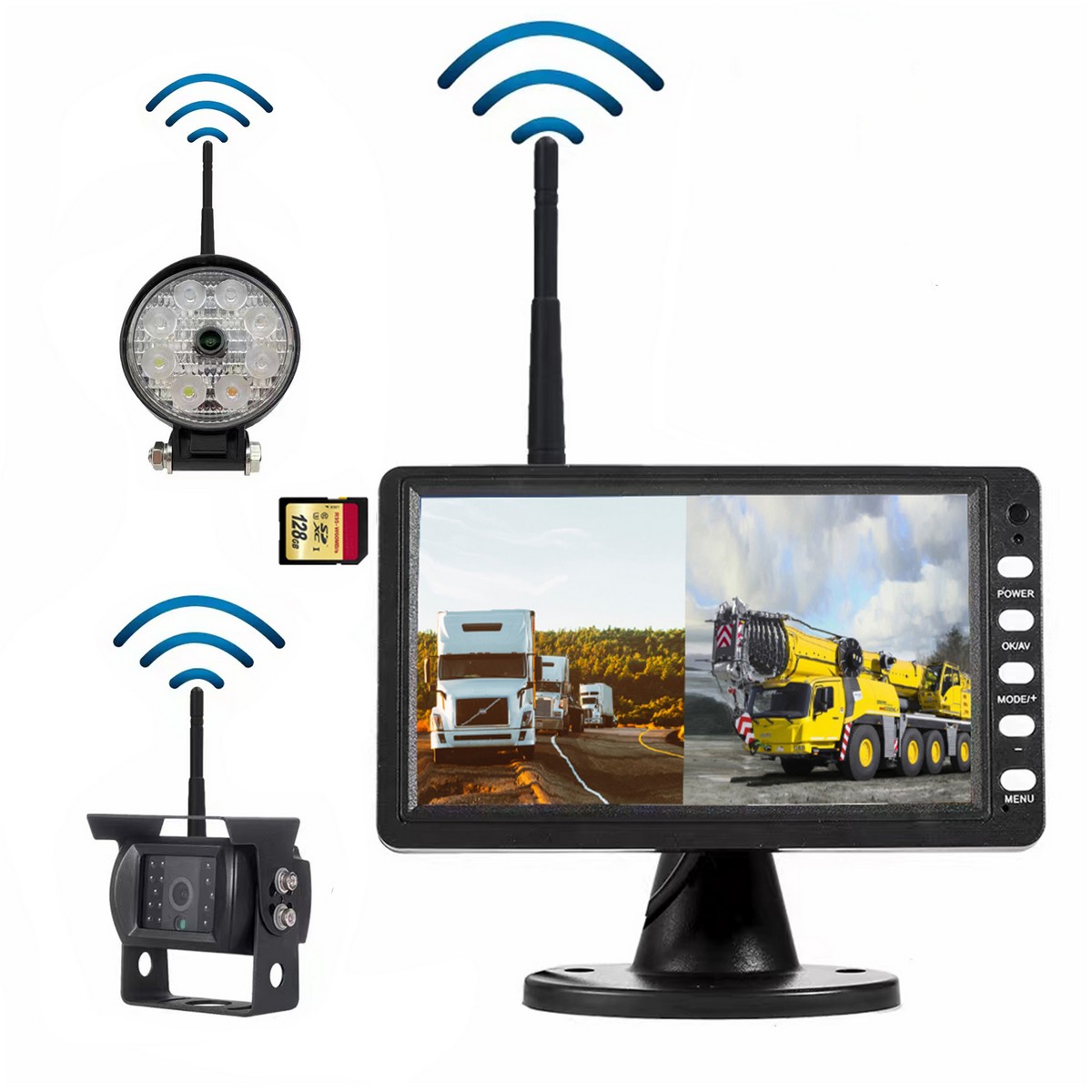 wifi kamera s IR led pro pracovní kamerový set