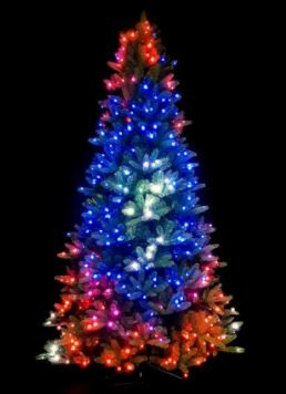 vánoční stromek svítící LED smart na mobil