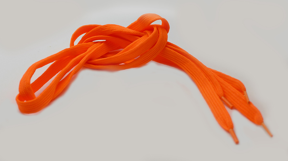 neonové tkaničky oranžové
