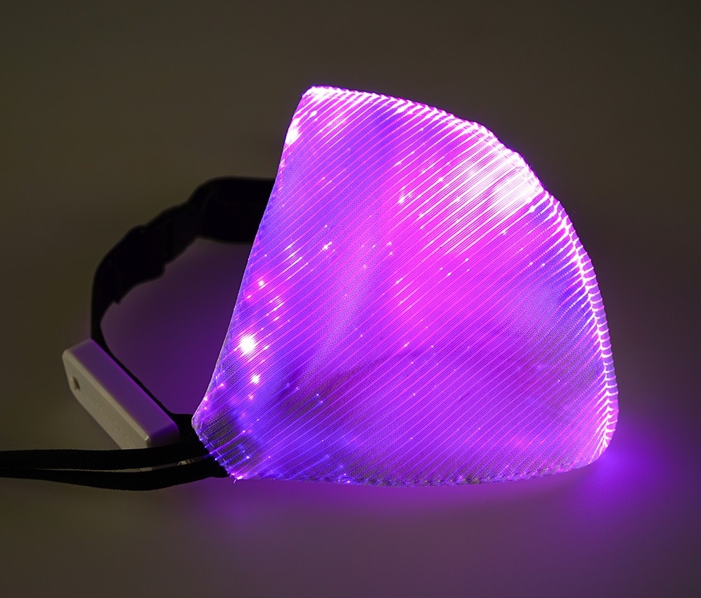 LED maska ​​fialova