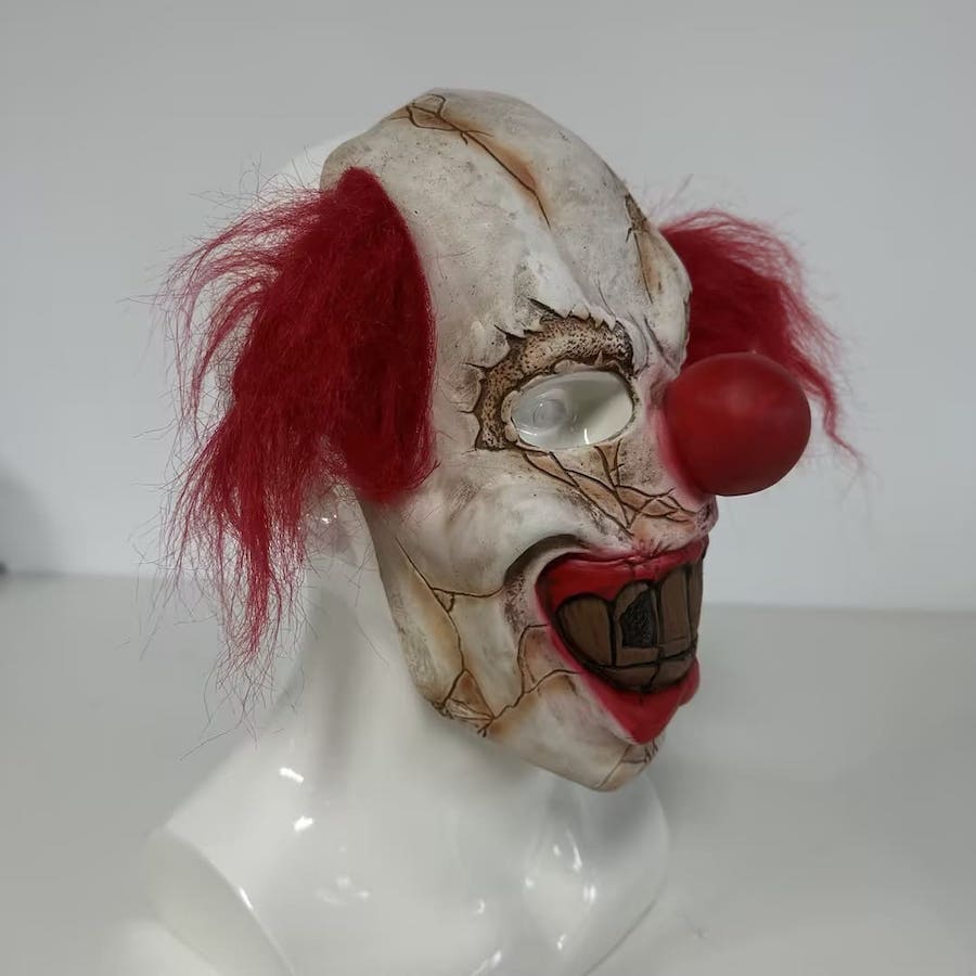 Strašidelný šašek (klaun) - obličejová maska ​​Pennywise