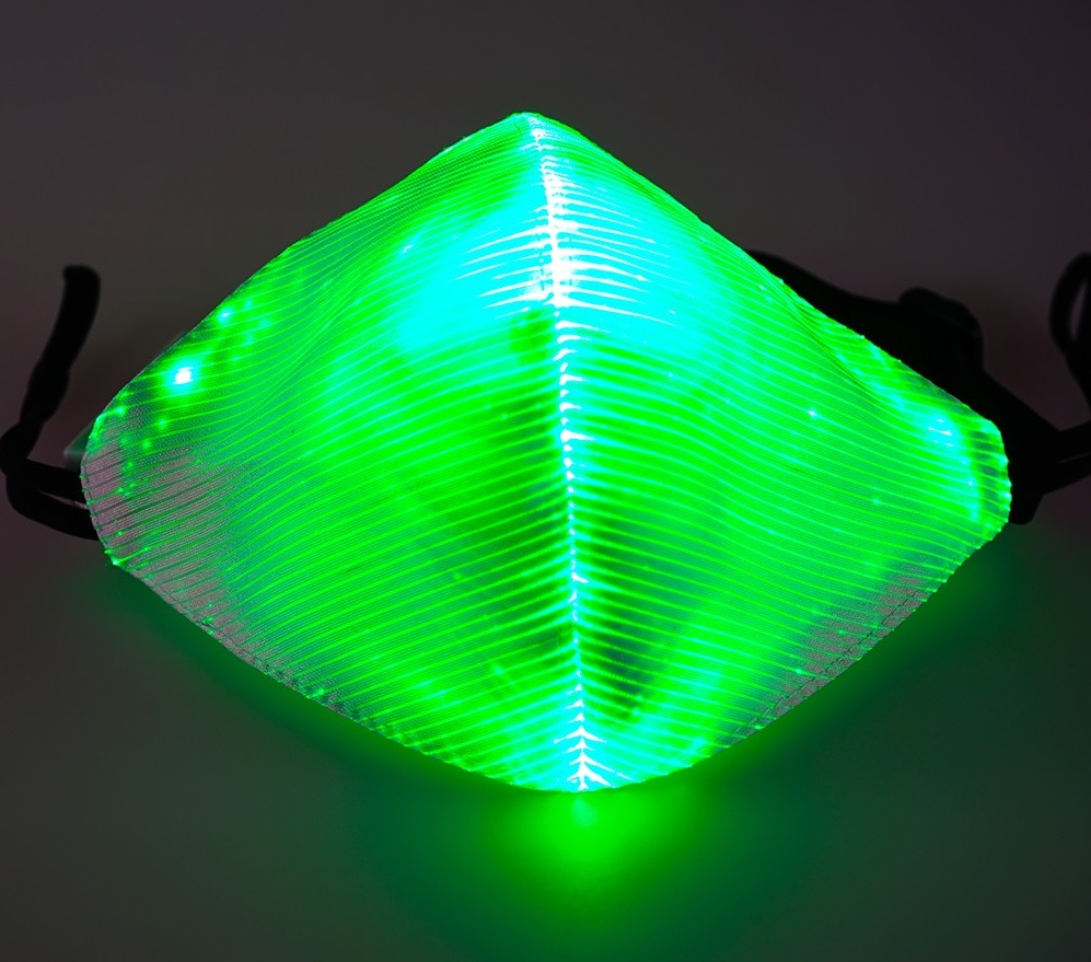 LED maska ​​zelena