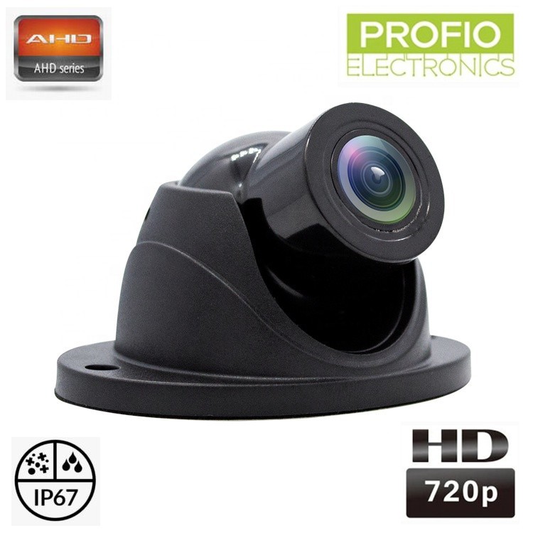 Mini Dome AHD couvací kamera s HD rozlišením 720P + otočná hlava + úhel záběru 120 °