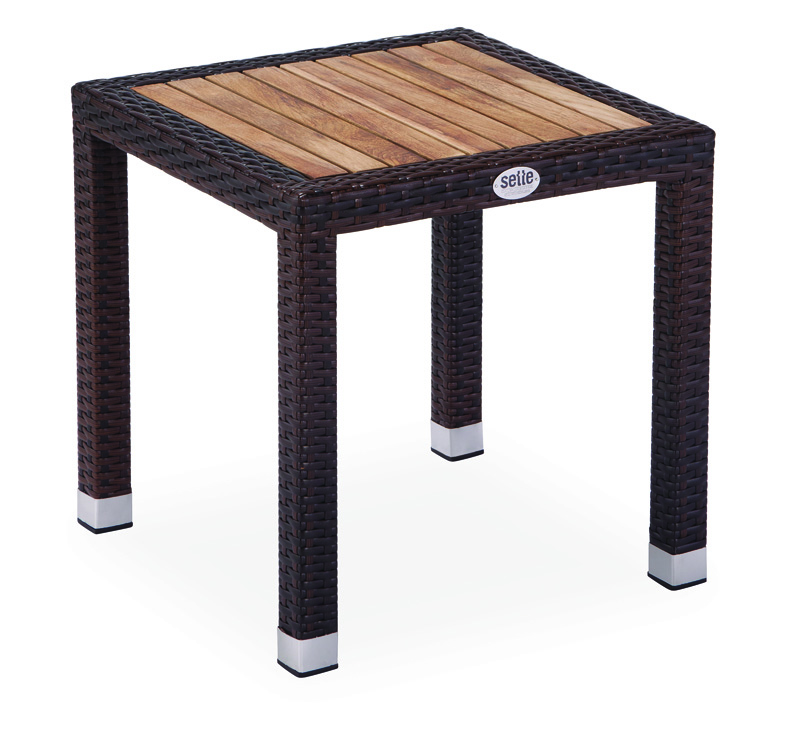 Ratanový stolek Zahradní - Malý konferenční příruční stolek do zahrady či balkon
