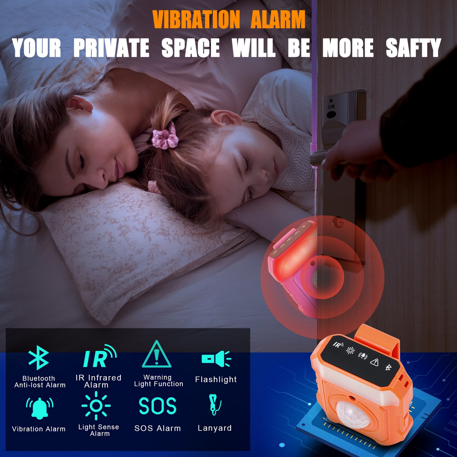 bezpecnostní alarm osobní - vibrační alarm