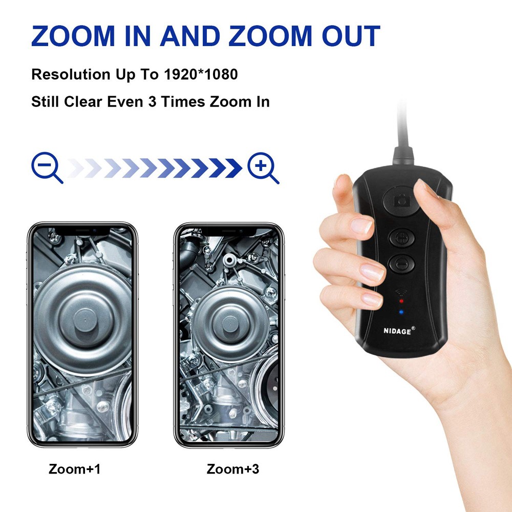 wifi endoskopická kamera s zoom