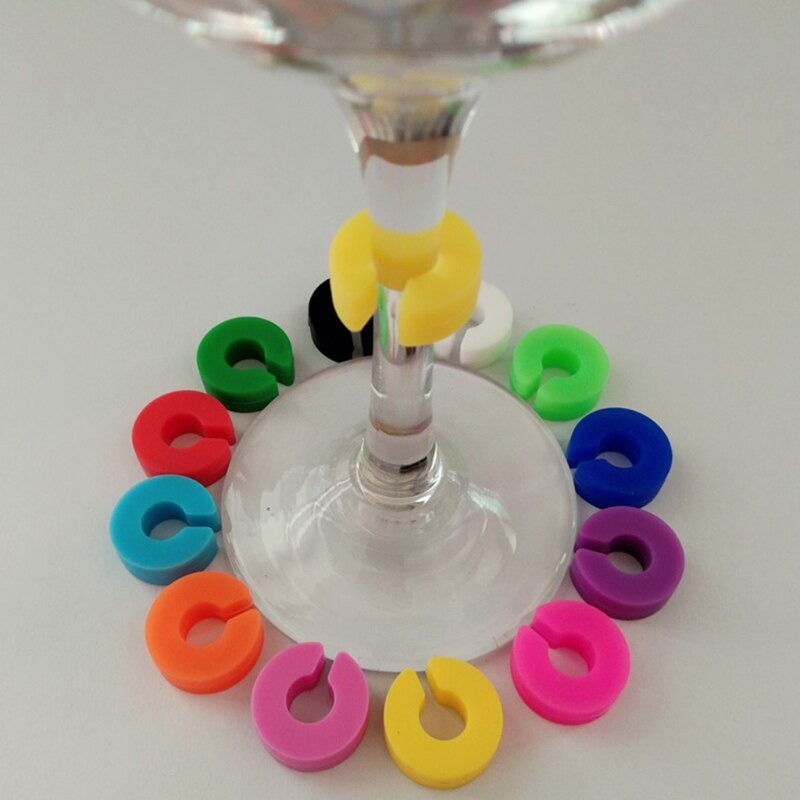Praktické značky na sklenice vesele barevně štítky