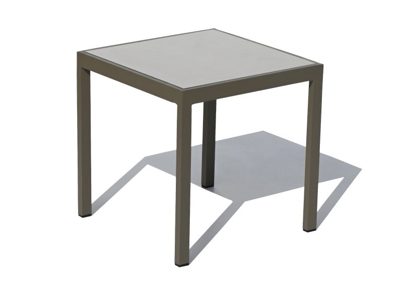 Malý příruční hliníkový stolek na terasu Luxurio Damian minimalistický design