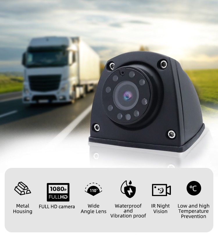 boční kamera do auta FULL HD AHD + IR noční vidění a IP69K