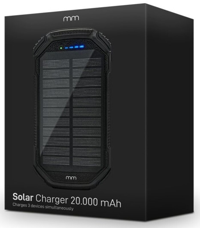 externí mobilní nabíječka solární power bank baterie 20 000 mah