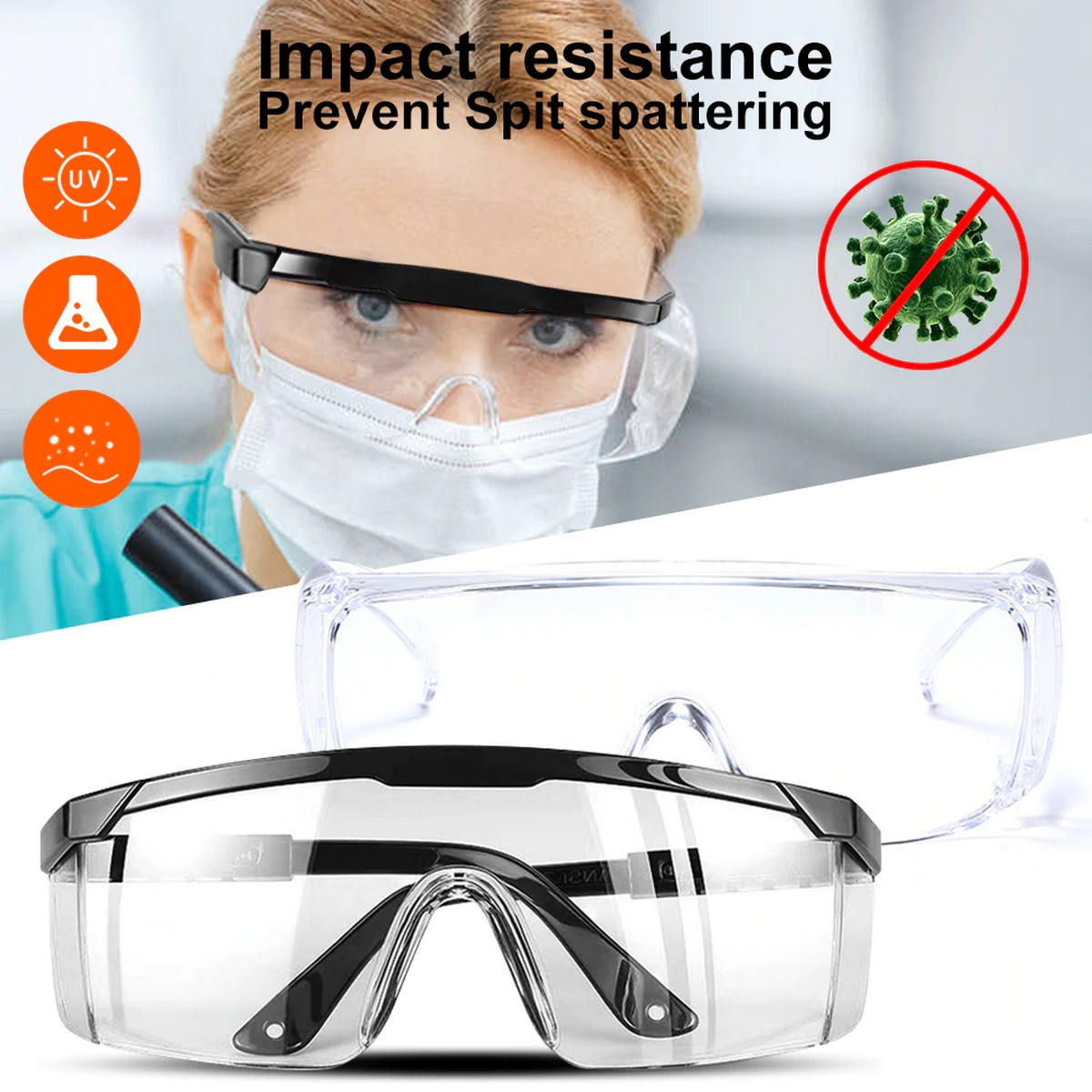ochranné brýle transparentní
