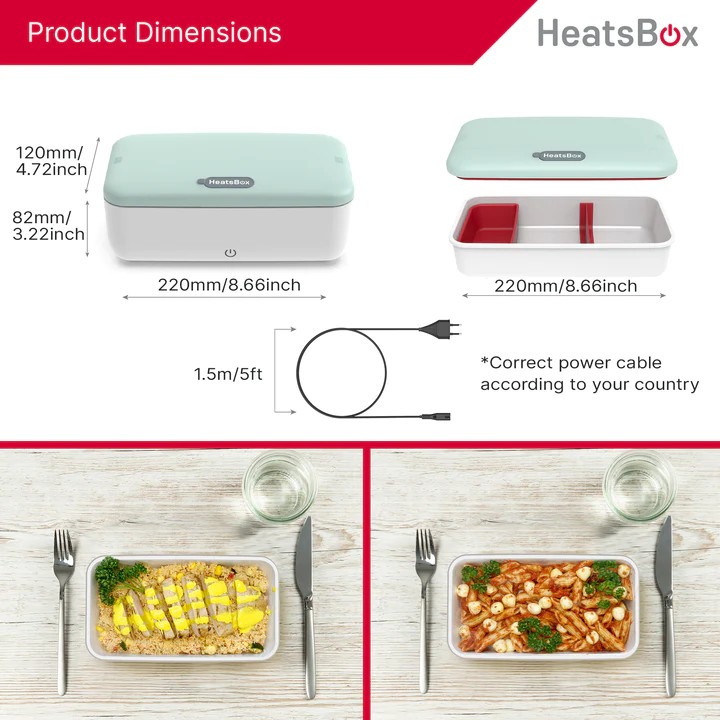 HeatsBox life box jídlo termo elektricky topný přenosný