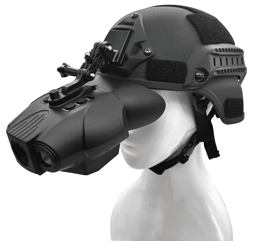 digitální dalekohled s přiblížením na hlavu přilbu noční vidění