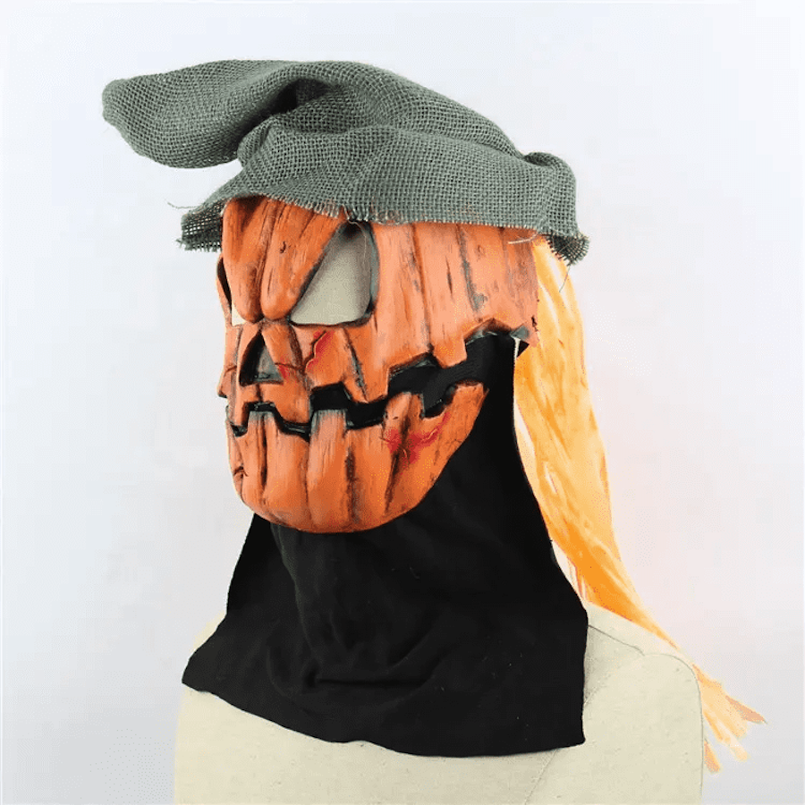 Halloweenová maska dýně strašidelna