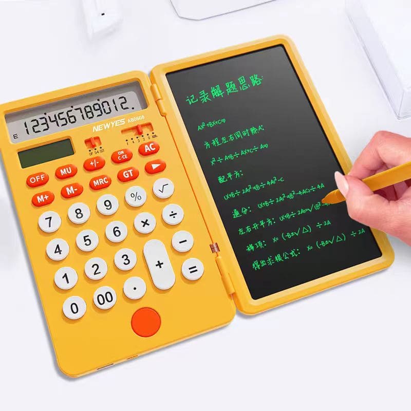 kalkulačka solární a zápisník lcd tabula