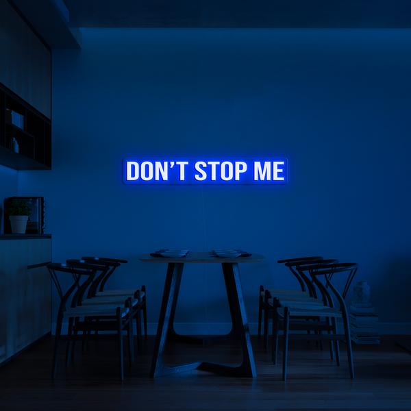 LED neonové 3D světelné nápisy na zeď - DON´T STOP ME