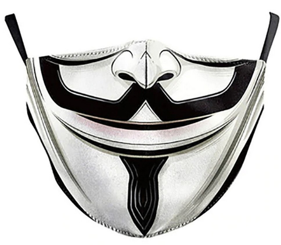 Maska na obličej - 100% polyester Anonymous (Vendeta)