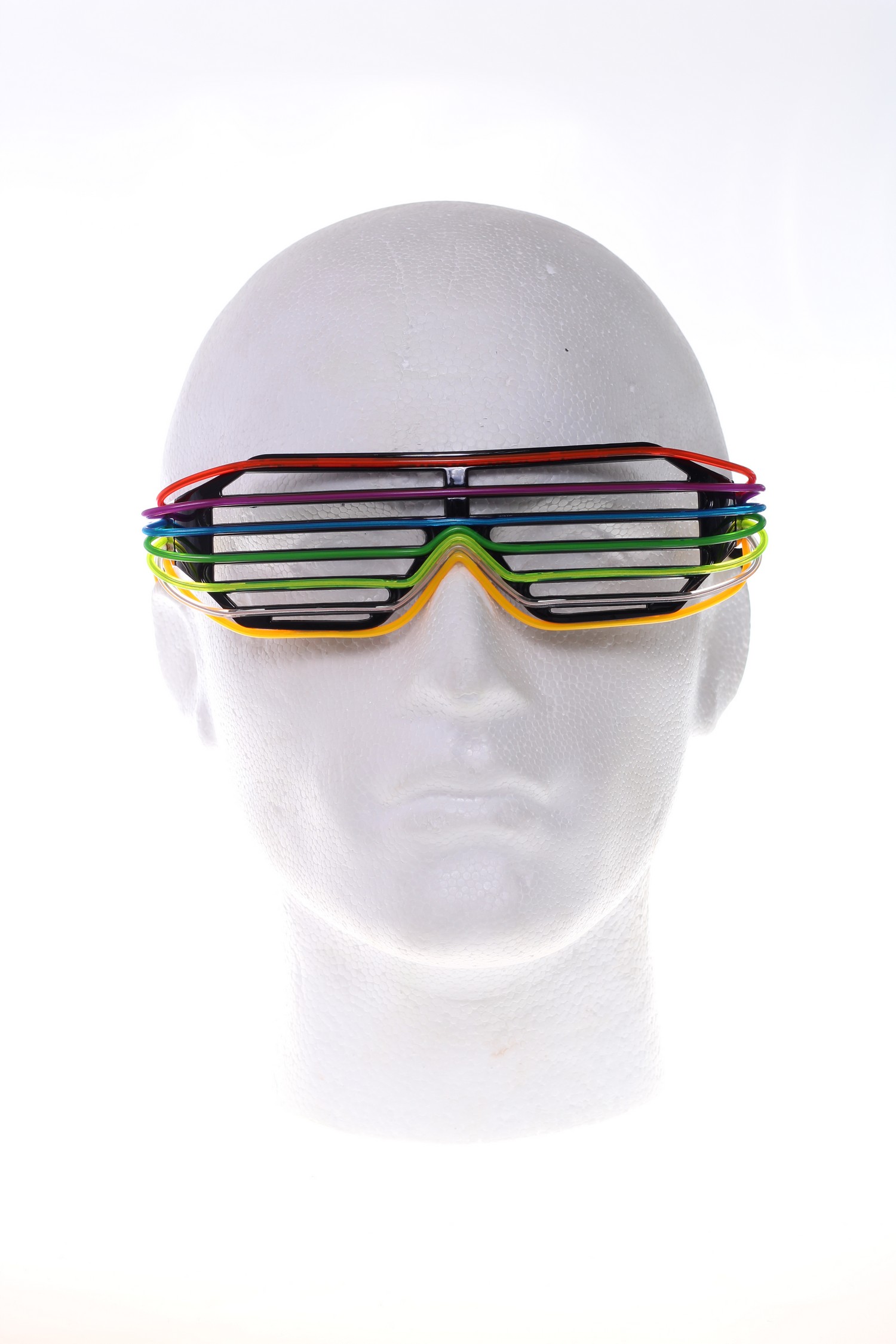 Disco brýle barevné - mrížované