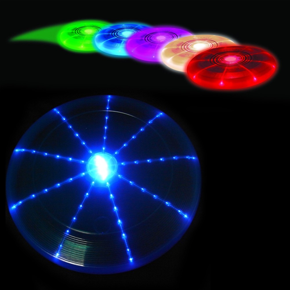 svítící frisbee disk létající