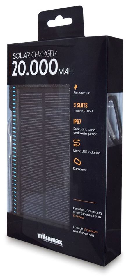 solární nabíječka na mobil 20000 mah
