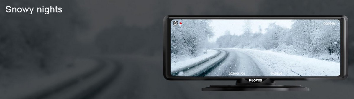 nejlepší Autokamera duovox v9 - sněžení