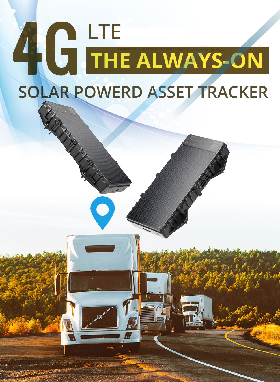 solární gps lokátor tracker 4g GPS