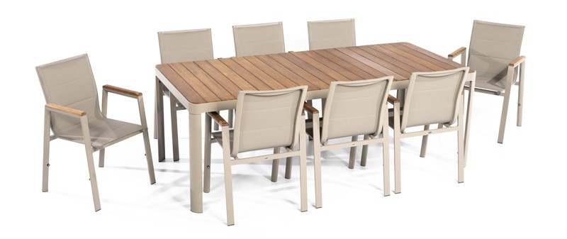 Zahradní nábytek stolů a židle - XXL Sezení do zahrady jídelní souprava pro 8 osob