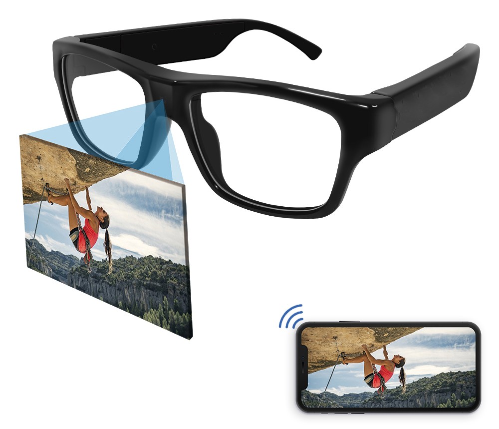 brýle s HD kamerou wifi přes app
