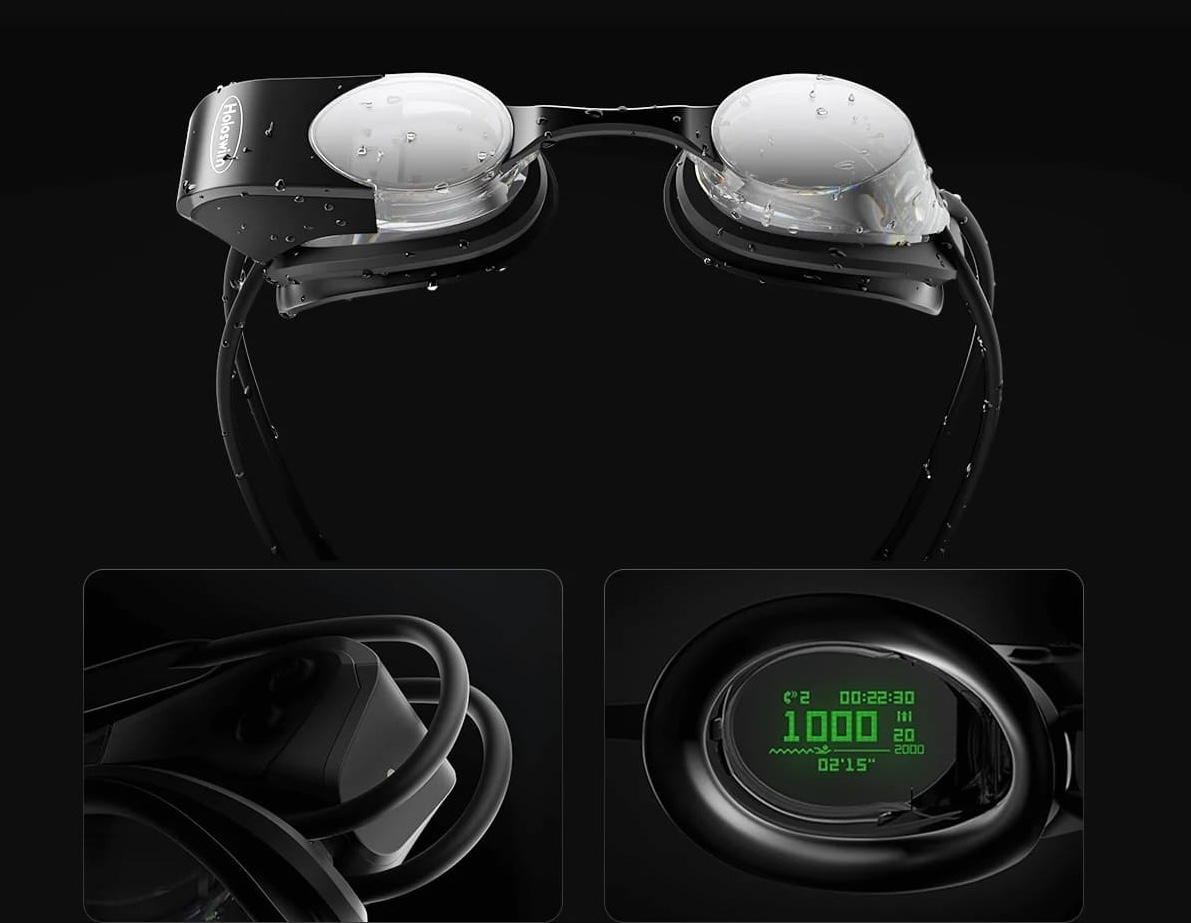smart brýle plavecké na plavání virtuální realita s displejem