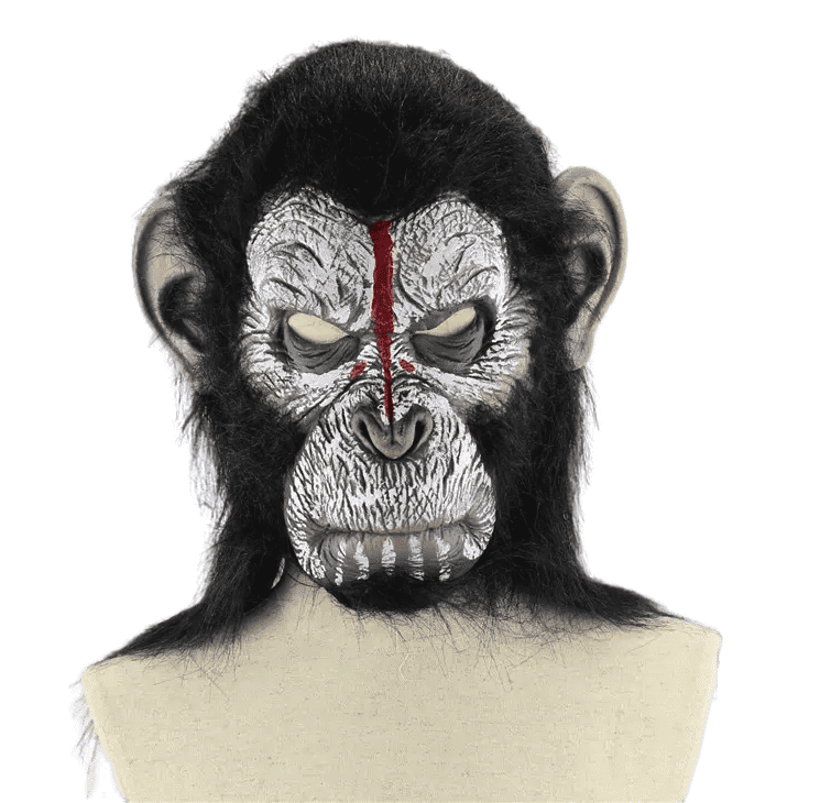 Opice maska na obličej (z planety opic) - pro děti i dospělé na Halloween či karneval