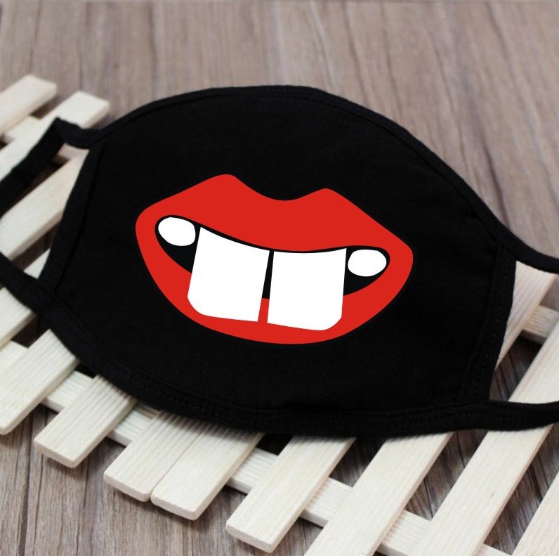 Masky na obličej textilní 100% bavlna - Smile