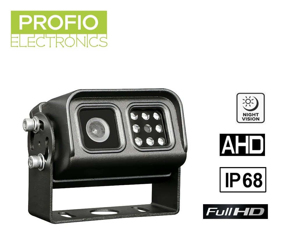 1080P AHD vodotěsná IP68 zadní parkovací autokamera a 120° úhel záběru + 8 IR LED do 15m