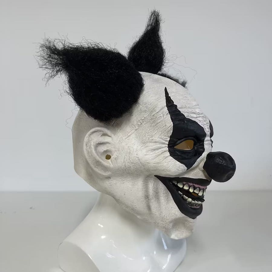Hrůzostrašný klaun maska ​​na karneval
