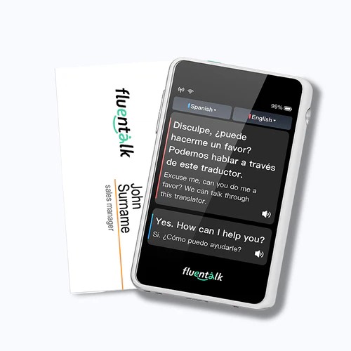 Fluentalk T1 mini - Velikost karty Visa s 2,8" HD obrazovkou