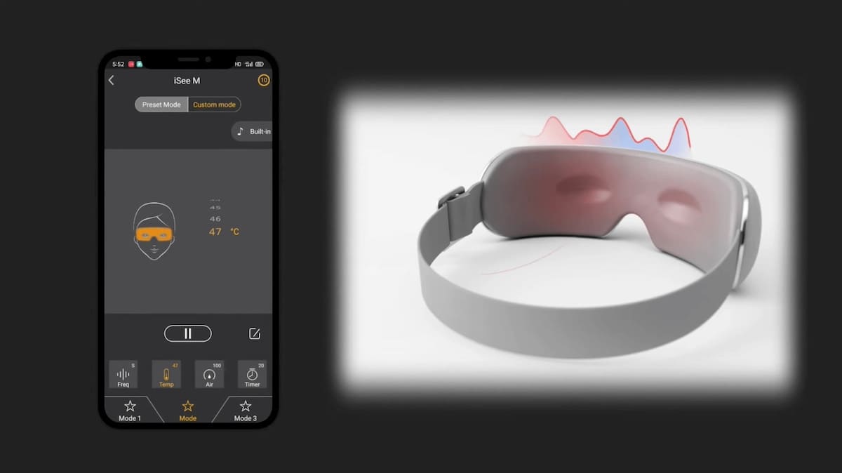 Vibrační brýle se smart technologií a Bluetooth připojením