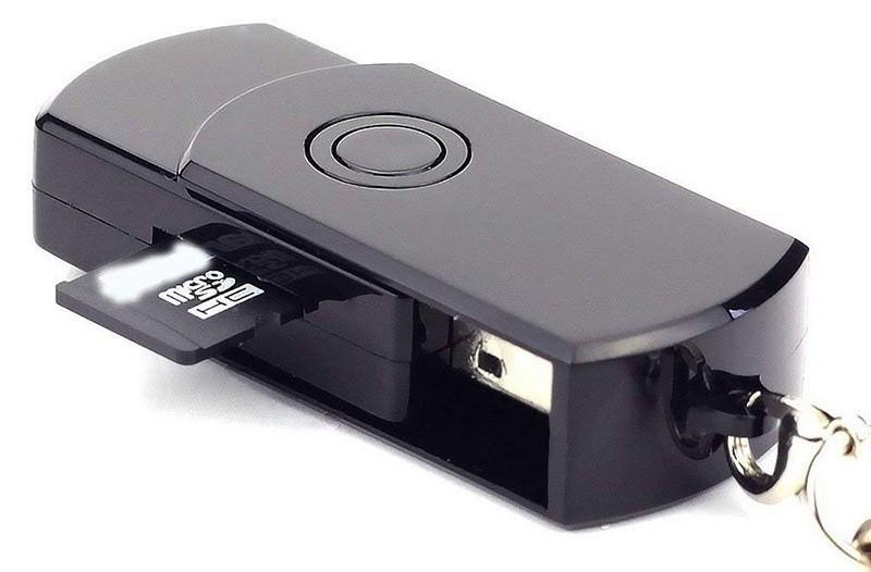 USB kluce kamera bezpečnostní s podporou karty SD/TF do 32 GB