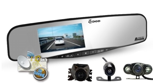 DOD RX400W - Kamera s GPS + couvací kamera