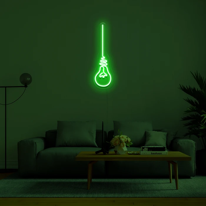 LED svítící neonové 3D nápisy - Žárovka