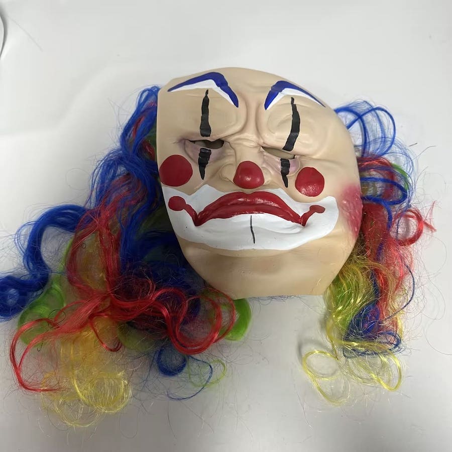 klaun maska ​​na karneval dospěly